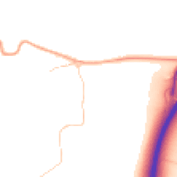Daytime road noise heatmap for GU8 6QE