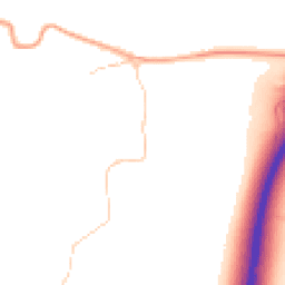Daytime road noise heatmap for GU8 6QF