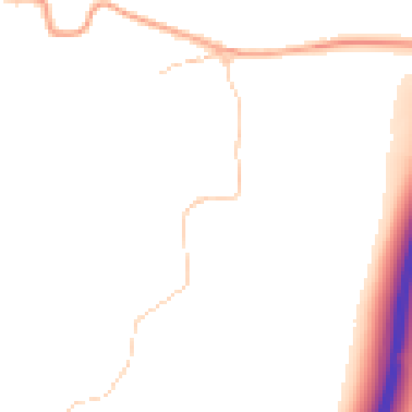 Daytime road noise heatmap for GU8 6QQ