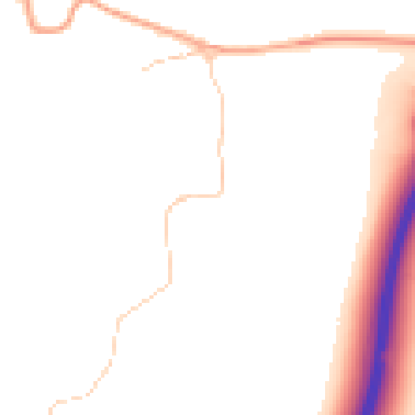 Daytime road noise heatmap for GU8 6QT