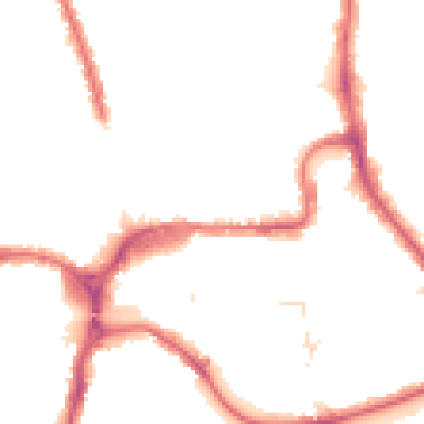 Night-time road noise heatmap for HA1 1JT