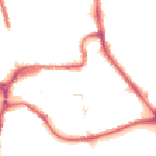 Night-time road noise heatmap for HA1 1LQ