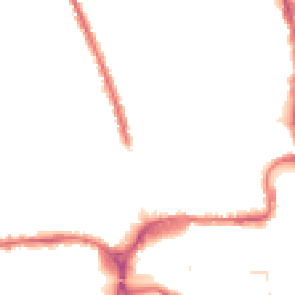 Night-time road noise heatmap for HA1 1RP