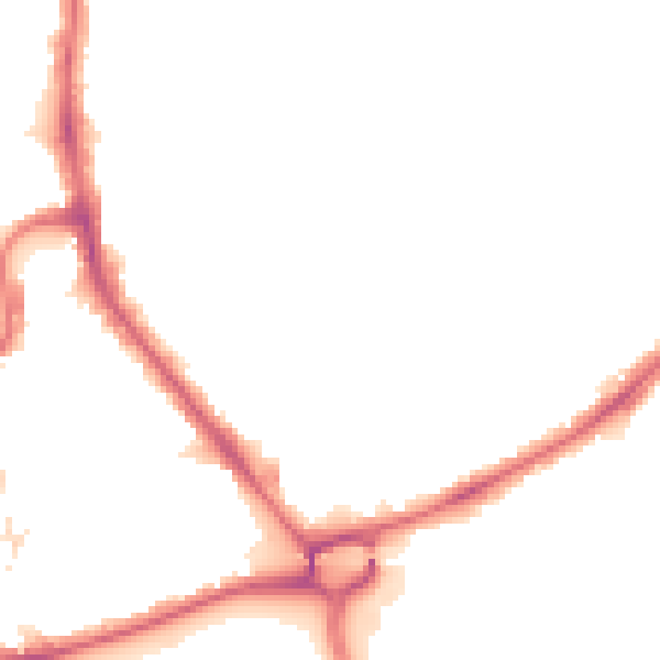 Night-time road noise heatmap for HA1 2NZ