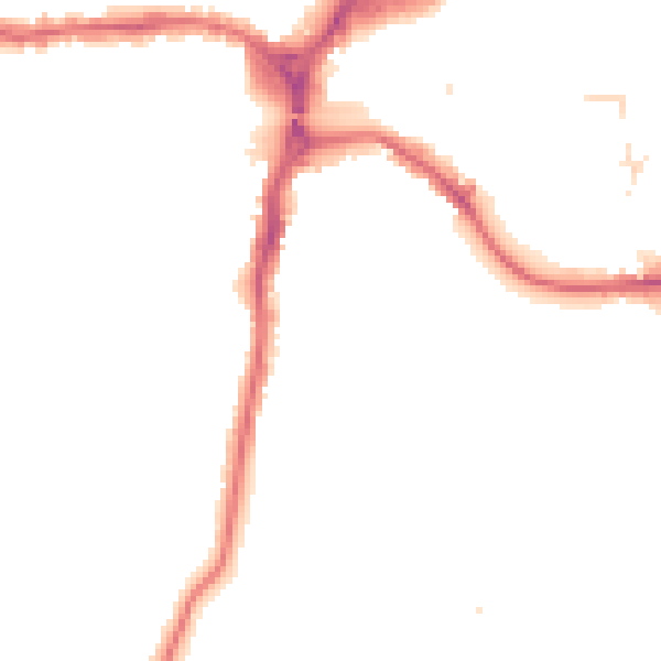Night-time road noise heatmap for HA1 3BZ