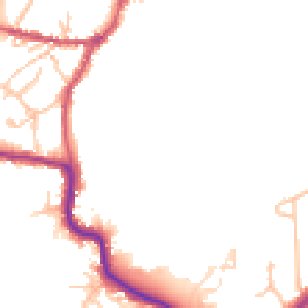 Daytime road noise heatmap for HA1 3JE