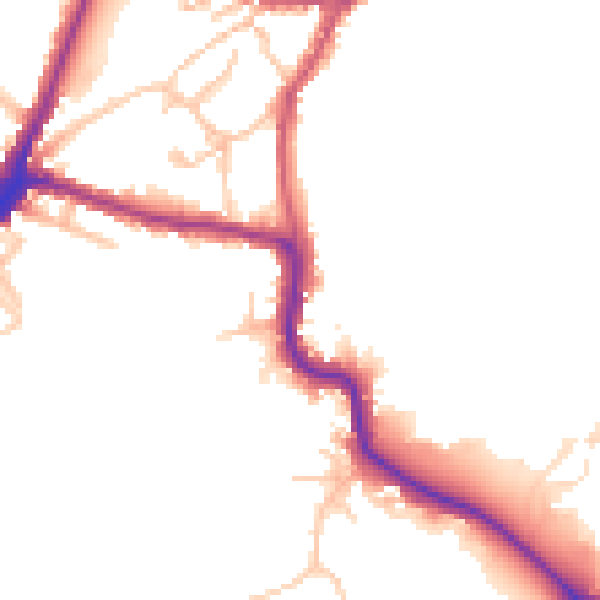 Daytime road noise heatmap for HA1 3JQ