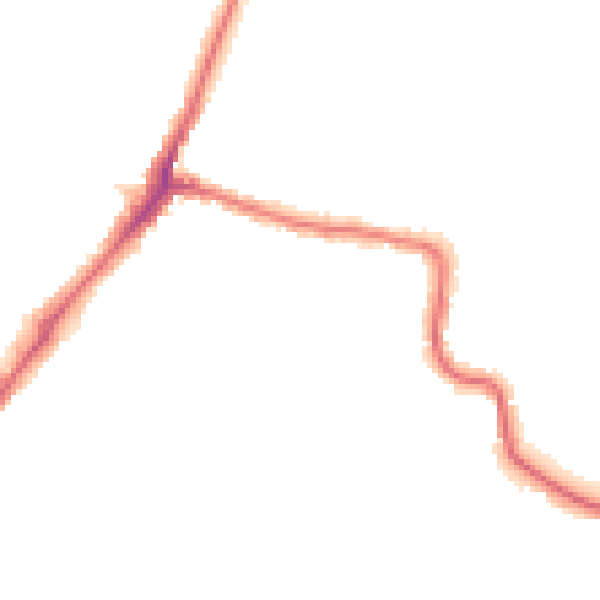 Night-time road noise heatmap for HA1 3LF