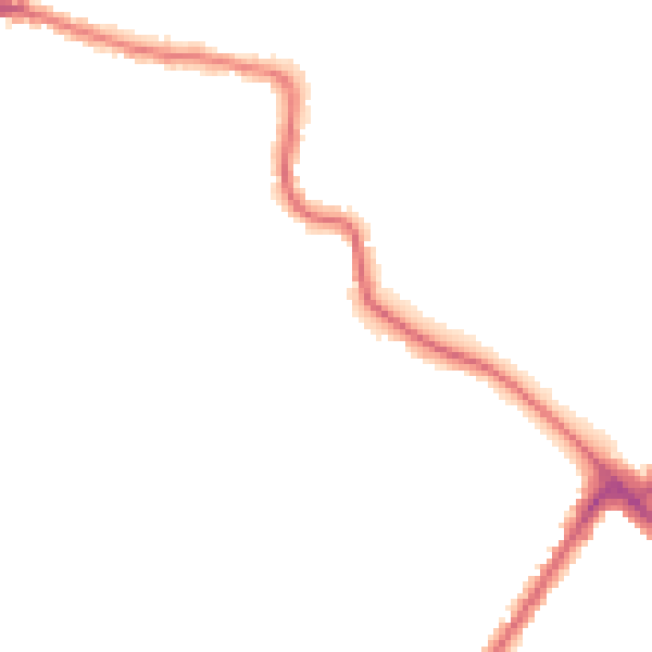 Night-time road noise heatmap for HA1 3PZ