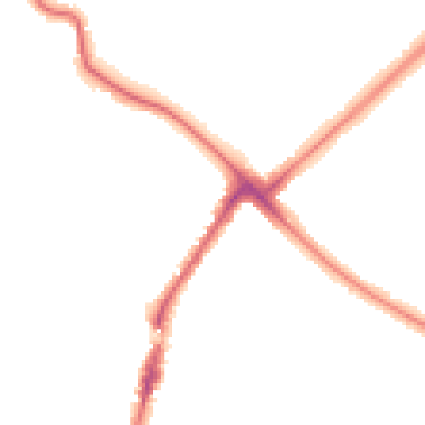 Night-time road noise heatmap for HA1 3QG
