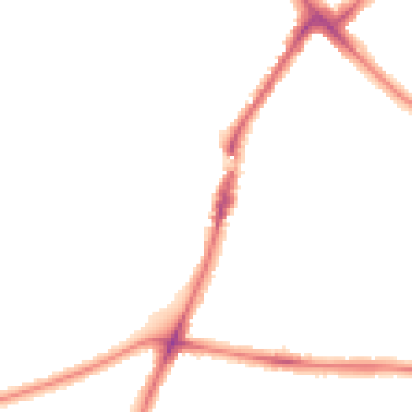 Night-time road noise heatmap for HA1 3RW