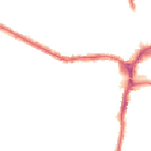 Night-time road noise heatmap for HA1 4EN
