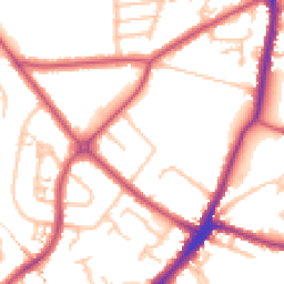Daytime road noise heatmap for HA2 0AA