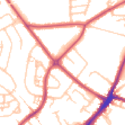 Daytime road noise heatmap for HA2 0AG