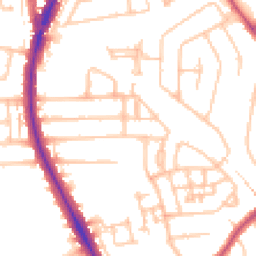Daytime road noise heatmap for HA2 0BT