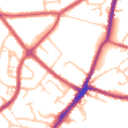 Daytime road noise heatmap for HA2 0BY