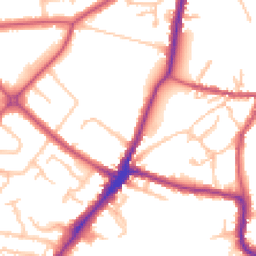 Daytime road noise heatmap for HA2 0DB