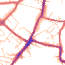 Daytime road noise heatmap for HA2 0DG