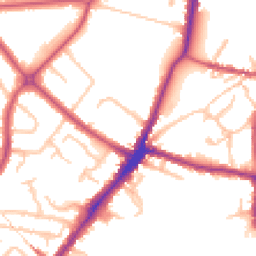 Daytime road noise heatmap for HA2 0DJ