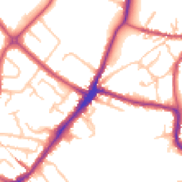 Daytime road noise heatmap for HA2 0DL