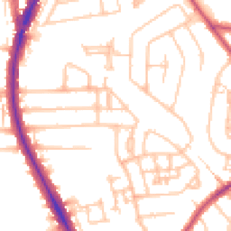 Daytime road noise heatmap for HA2 0DX
