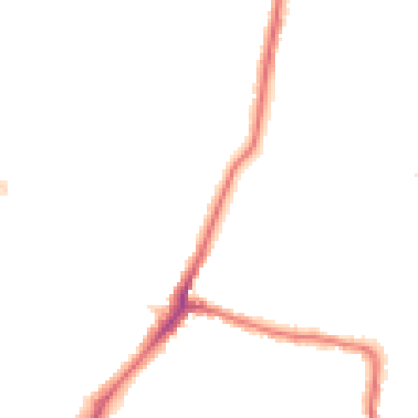 Night-time road noise heatmap for HA2 0DZ