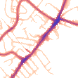 Daytime road noise heatmap for HA2 0EG