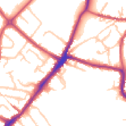 Daytime road noise heatmap for HA2 0EJ