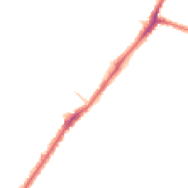 Night-time road noise heatmap for HA2 0EN