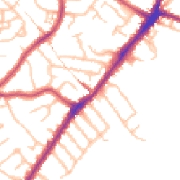 Daytime road noise heatmap for HA2 0EU