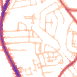 Daytime road noise heatmap for HA2 0EZ