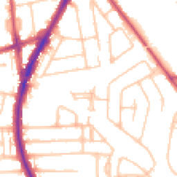 Daytime road noise heatmap for HA2 0FL