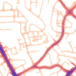 Daytime road noise heatmap for HA2 0FR