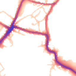 Daytime road noise heatmap for HA2 0HA