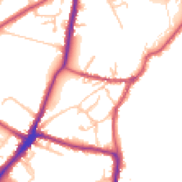 Daytime road noise heatmap for HA2 0HS