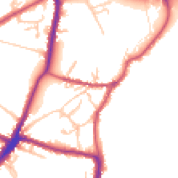 Daytime road noise heatmap for HA2 0HT