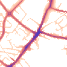 Daytime road noise heatmap for HA2 0NZ