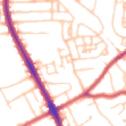 Daytime road noise heatmap for HA2 0RE