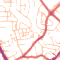 Daytime road noise heatmap for HA2 0SW