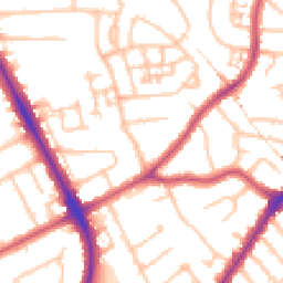 Daytime road noise heatmap for HA2 0UB