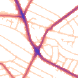 Daytime road noise heatmap for HA2 6AA