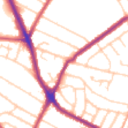 Daytime road noise heatmap for HA2 6AE