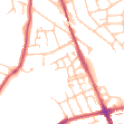 Daytime road noise heatmap for HA2 6DU