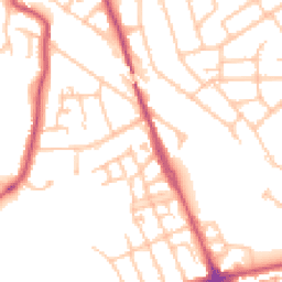 Daytime road noise heatmap for HA2 6DW