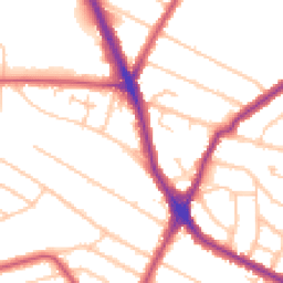 Daytime road noise heatmap for HA2 6EH