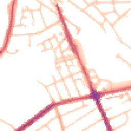 Daytime road noise heatmap for HA2 6EU
