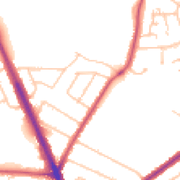 Daytime road noise heatmap for HA2 6HU