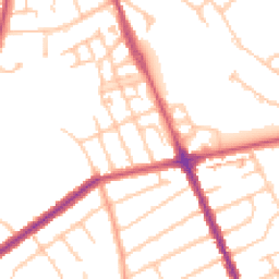 Daytime road noise heatmap for HA2 6QE