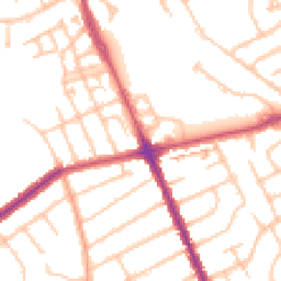 Daytime road noise heatmap for HA2 6QG