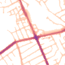 Daytime road noise heatmap for HA2 6QH